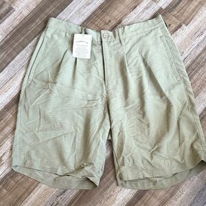 Banana Republic Men's Light Green Flat Front Shorts
